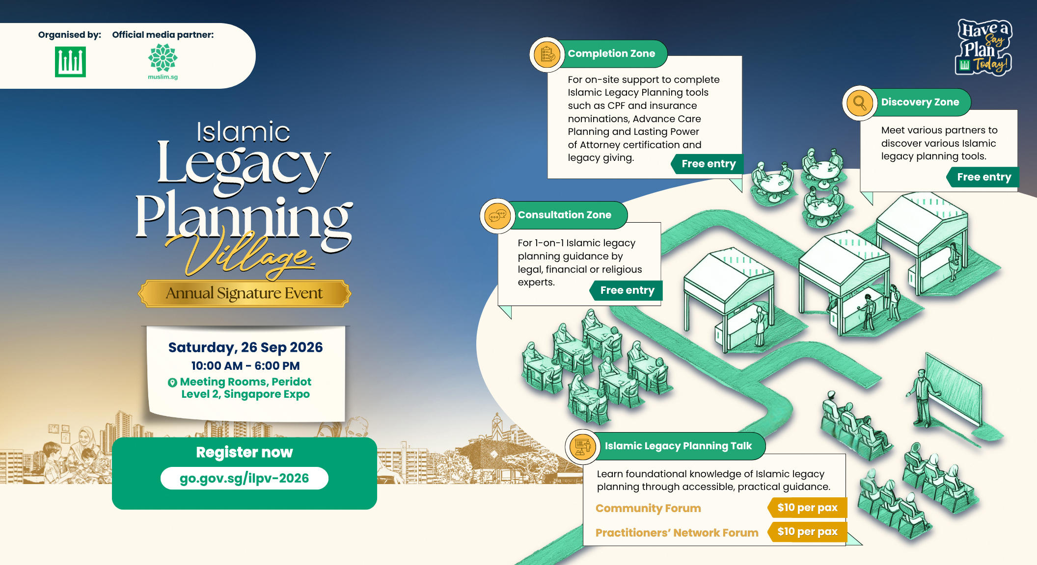Islamic Legacy Planning Village (ILPV) A detailed map of event happenings